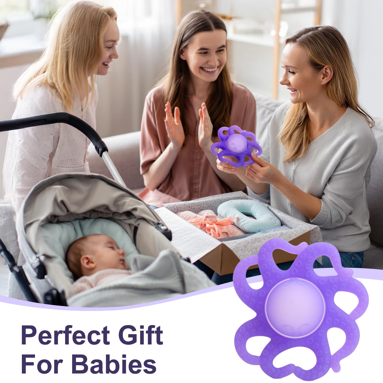 Haili XMGQ gift-ready teether packaging suitable for newborns and infants