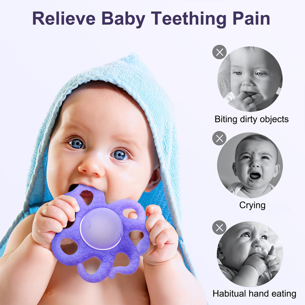 Haili XMGQ teether chilled in fridge for cooling relief to swollen gums