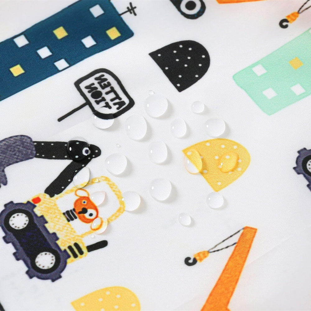 HaimoBurg three-pcs bib set reveal versatile sizing for 3-24 months.