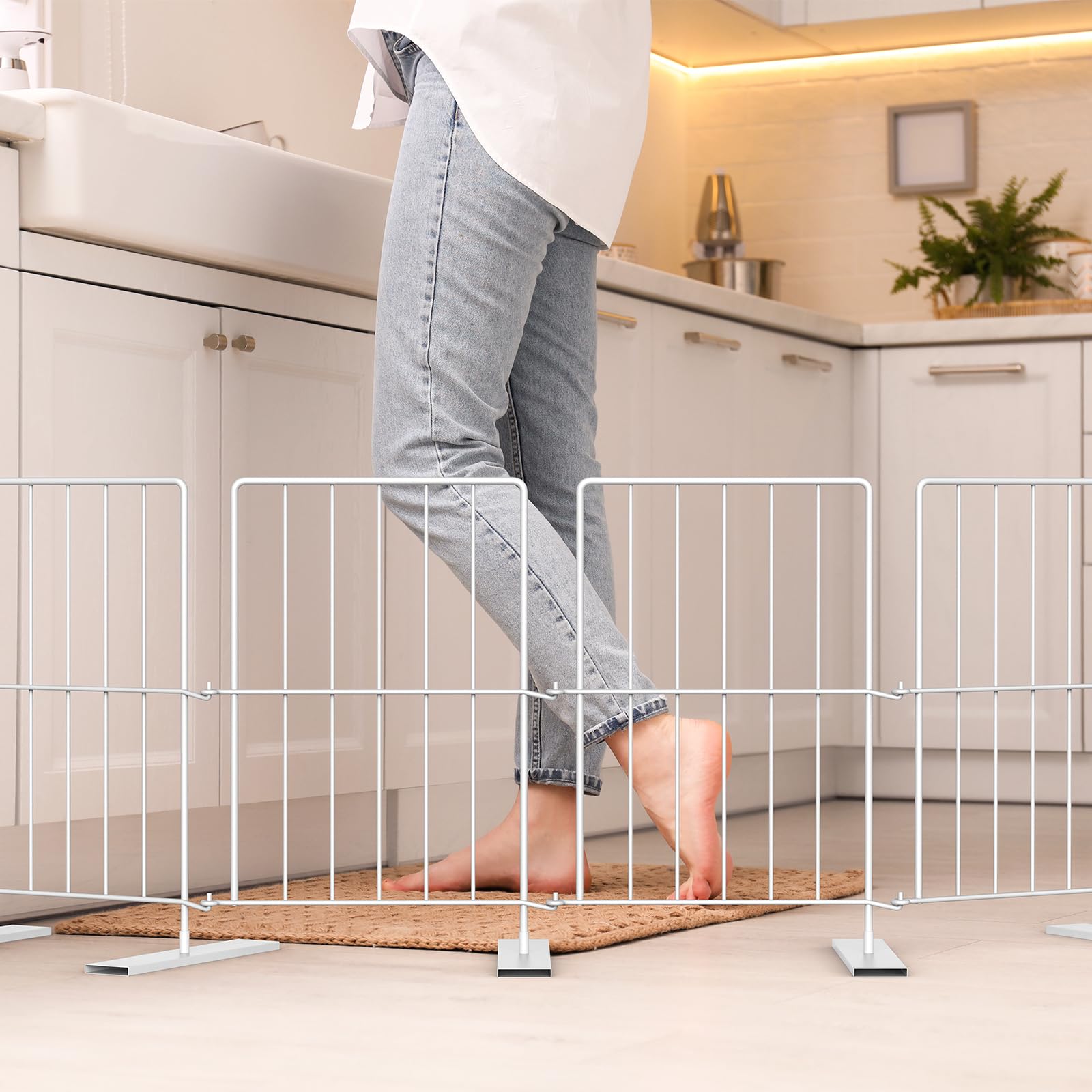 HAITRAL folding-storage gate stores compactly when not in use.