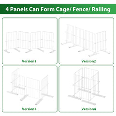 HAITRAL foldable 4-panel pet gate flexible layout for fitting odd spaces.