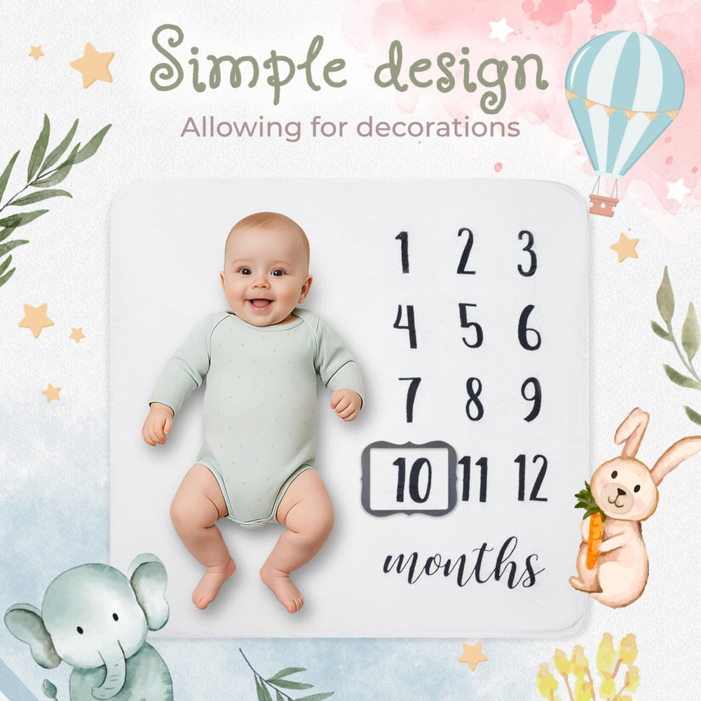 HakoBaby milestone blanket with three-layer photo frame elevates portraits.
