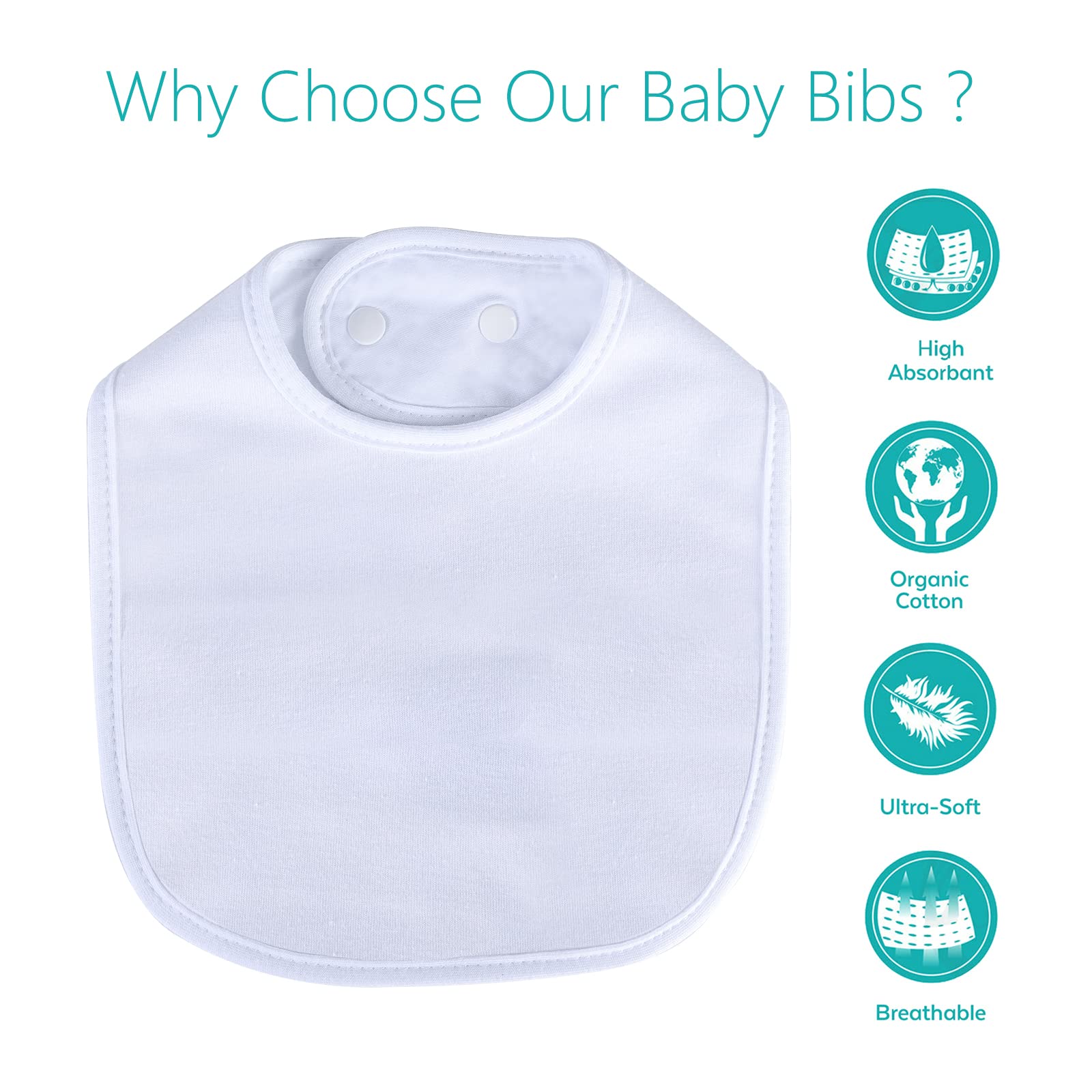 Hakochia bib back layer view with fleece backing to keep outfits dry