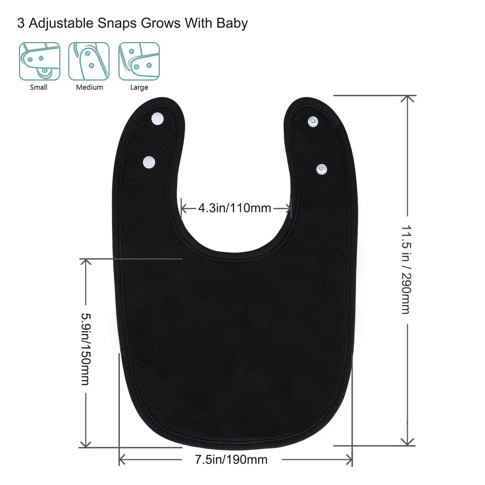 Hakochia machine washable bibs simplify post-meal cleanup.