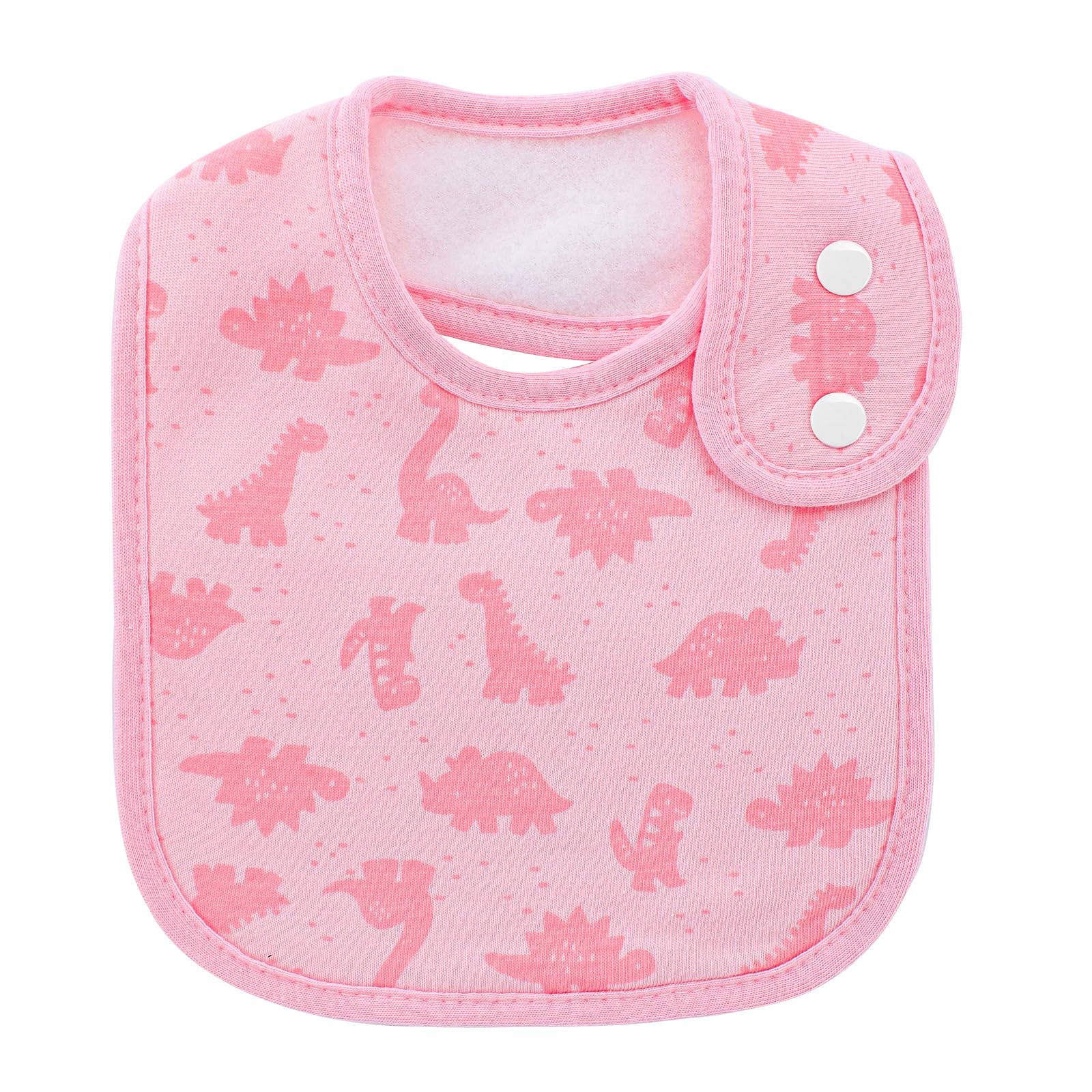 Hakochia bib with side snaps securing fit during teething