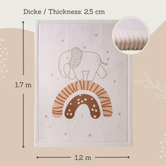 Hakuna Matte 1 inch memory foam core; supportive crawling surface.