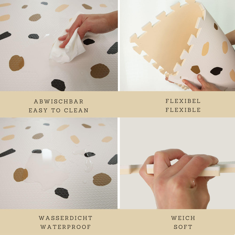 Hakuna Matte interlocking tiles ensuring a tight, safe fit.