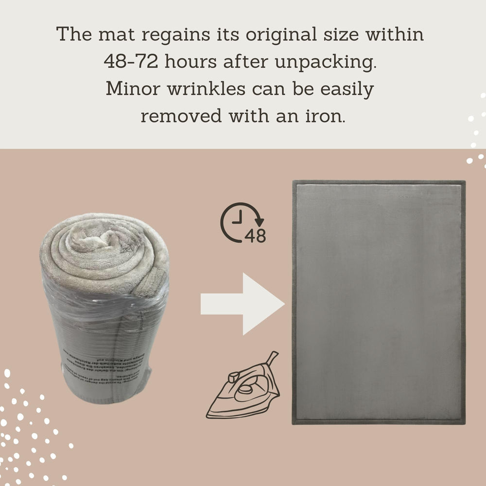Hakuna Matte Premium Baby Playmat folded packaging reduces shipping footprint and simplifies storage.