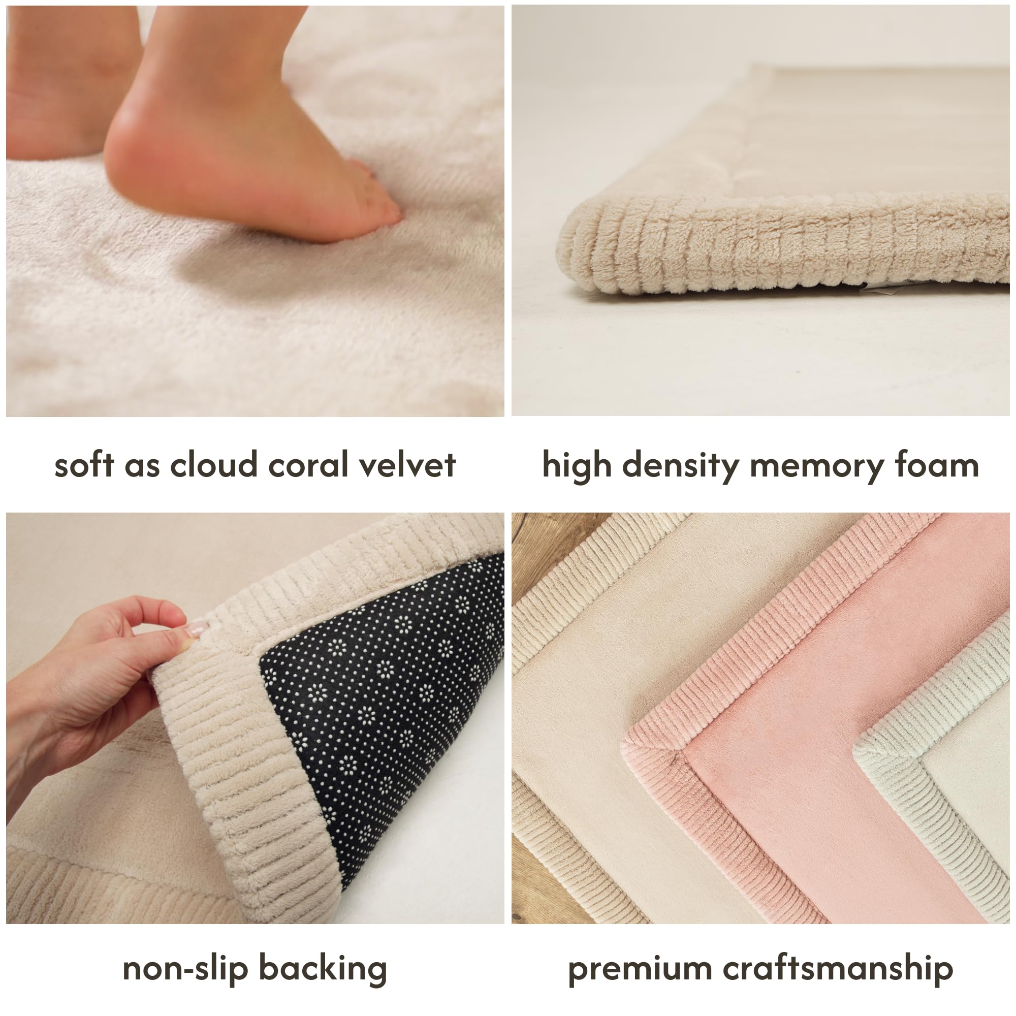Hakuna Matte memory foam core cross-section illustrating cushioned support