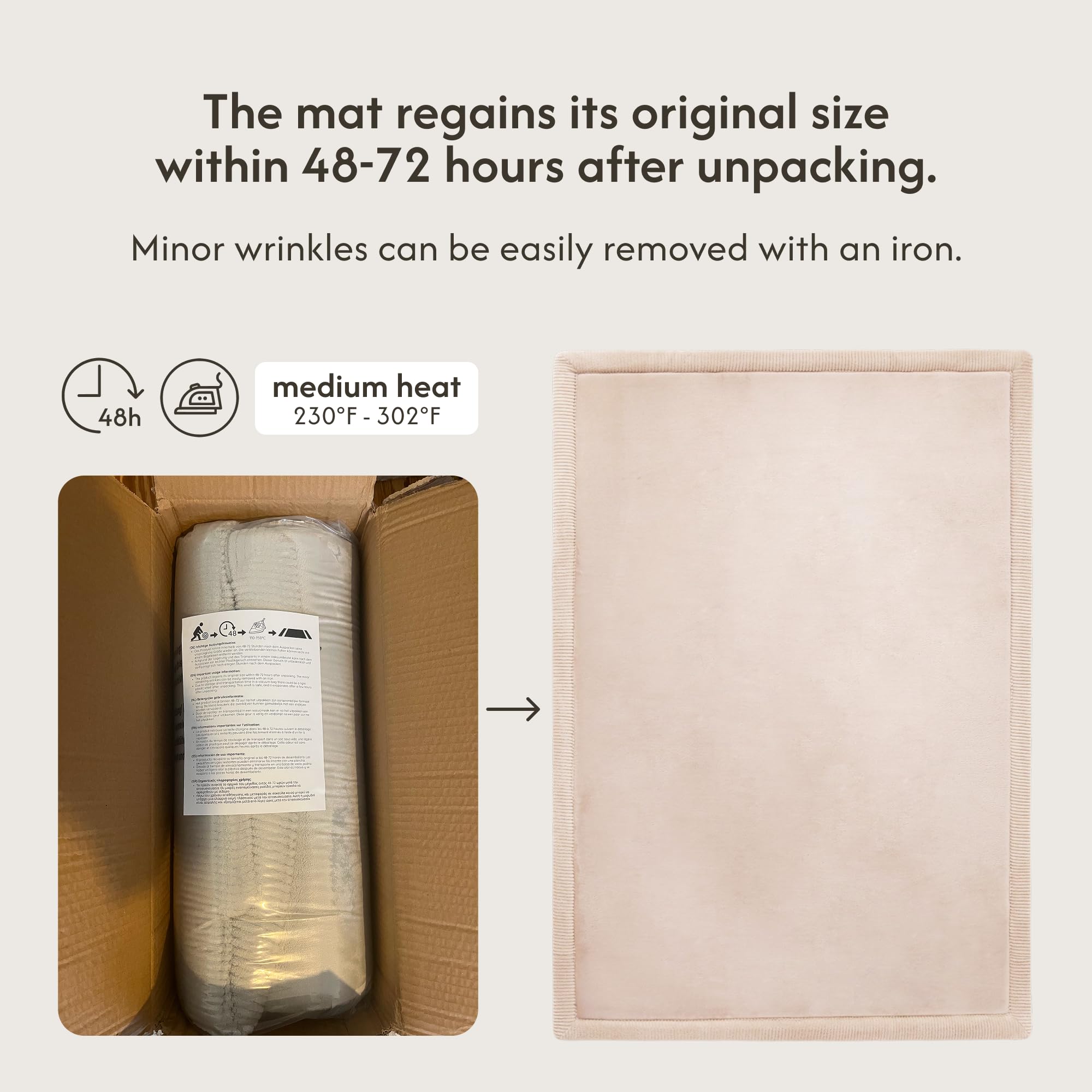 Hakuna Matte water-resistant surface eases quick cleanup after spills