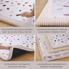 Hakuna Matte Play Mat non-slip backing keeps babies safe during floor play.