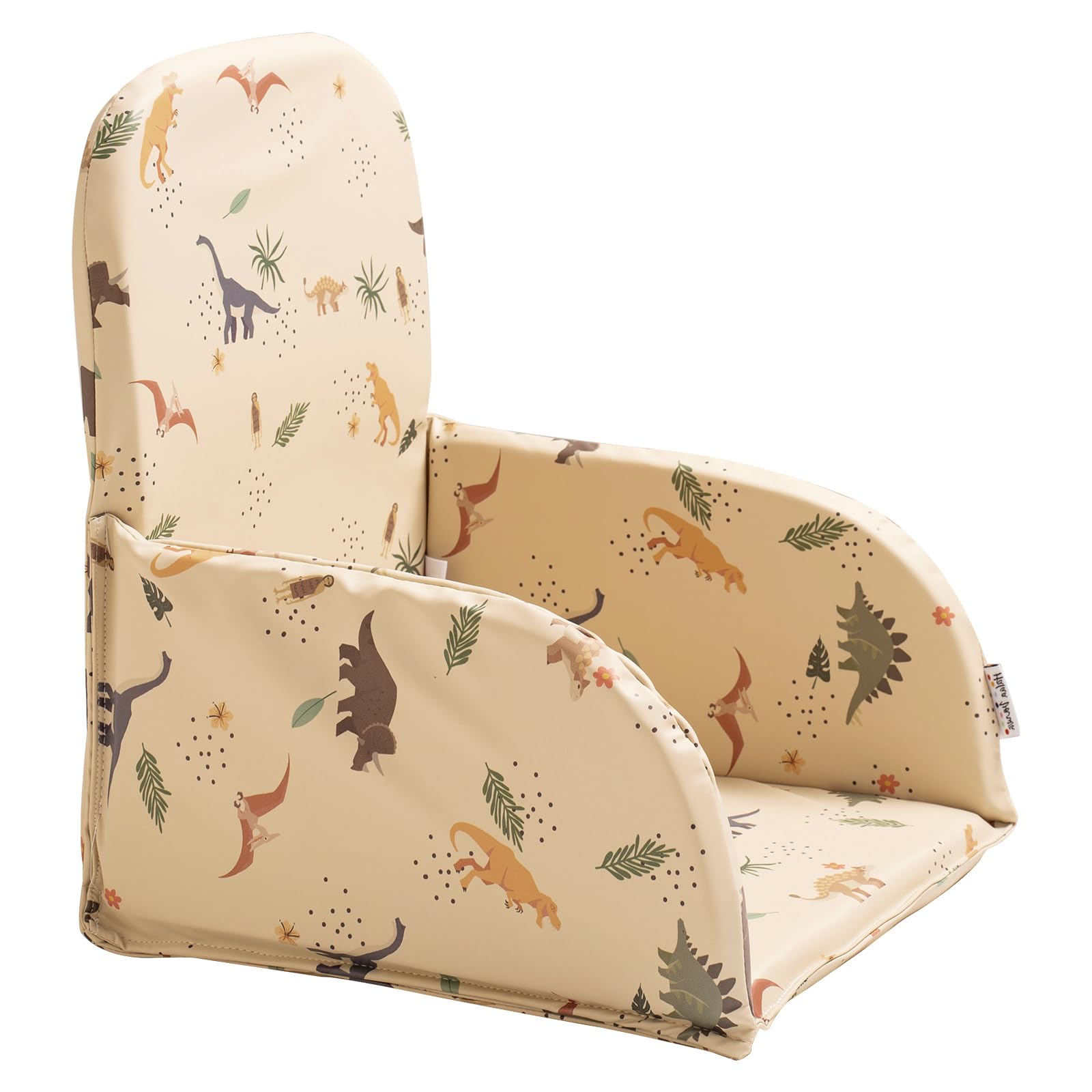 HALAA VAUVA high chair cover secure strap close-up; stable seating for toddlers.