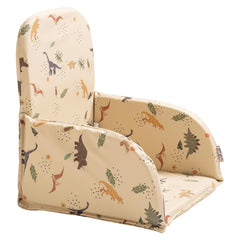 HALAA VAUVA high chair cover secure strap close-up; stable seating for toddlers.
