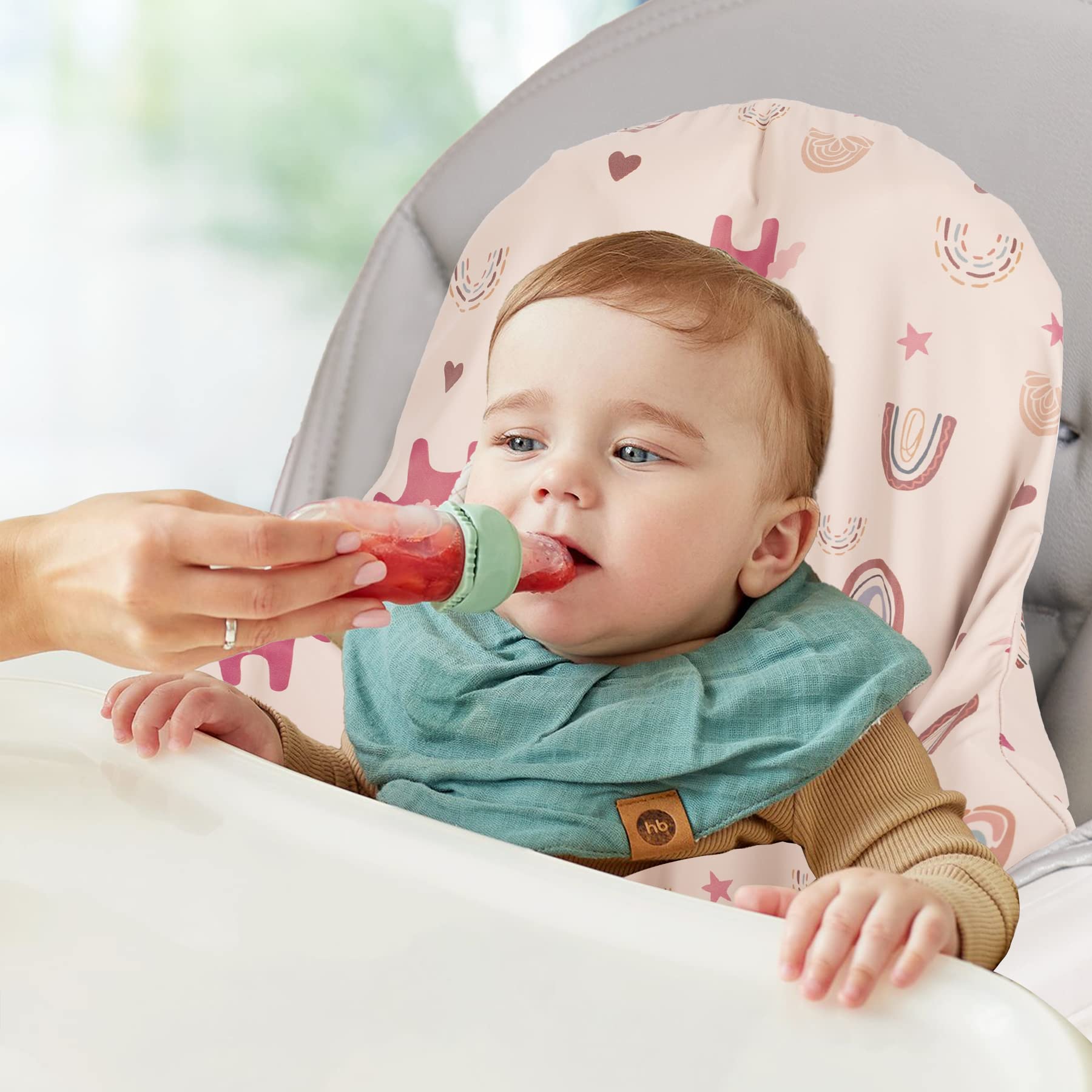 HALAA VAUVA high chair cushion fits most standard chairs including IKEA Antilop