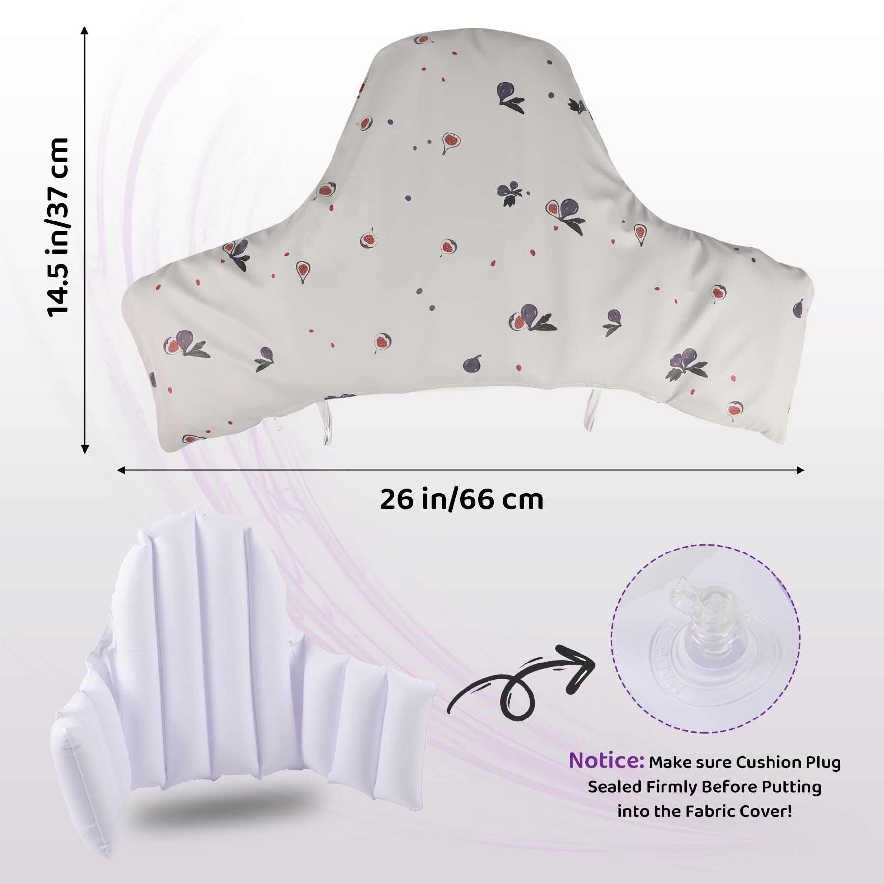 HALAA VAUVA cushion with stain protection and wipeable surface for quick cleanup