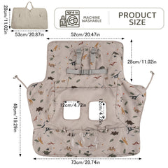 HALAA VAUVA shopping cart cover in use on a cart for baby comfort and cleanliness