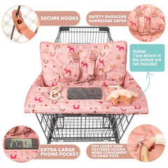 HALAA VAUVA DJ Pink cart cover with harness attachment for extra security