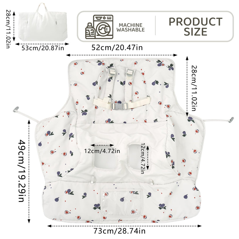 HALAA VAUVA shopping cart cover harness lid protection for secure baby seating