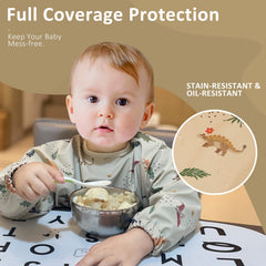 HALAA VAUVA waterproof baby bib keeps clothing clean during messy meals.