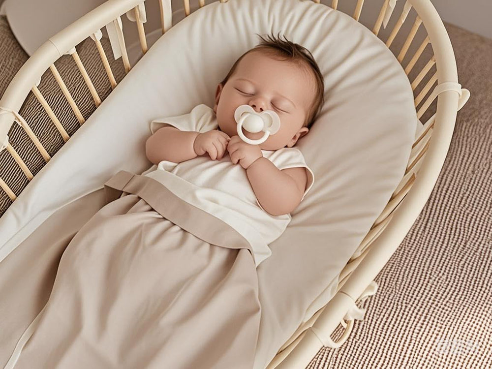 haleeone bassinet sheets 4pack on bassinet shows convenient ready-to-use kit.