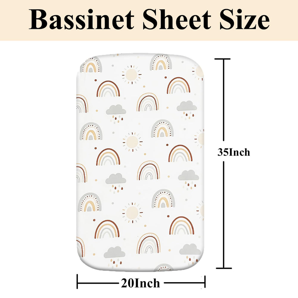 Haleeone bassinet sheets compatible-bassinet fit Besrey, Foalom, MiClassic, Milliard.