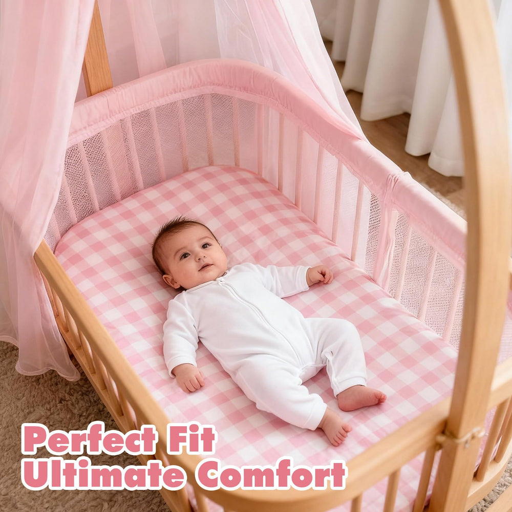 Haleeone bassinet sheets are machine-washable for easy care.