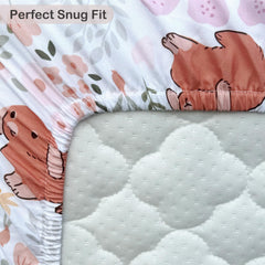Haleeone soft-touch pink bassinet sheet texture gentle on baby skin