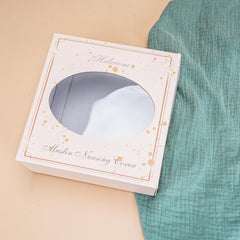 Haleeone changing pad cover features belt strap hole, demonstrating quick secure application.