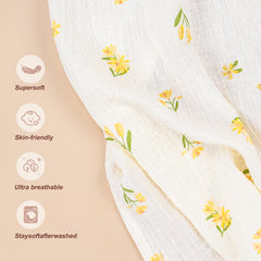 Haleeone nursing cover in floral light green offers stylish everyday privacy.