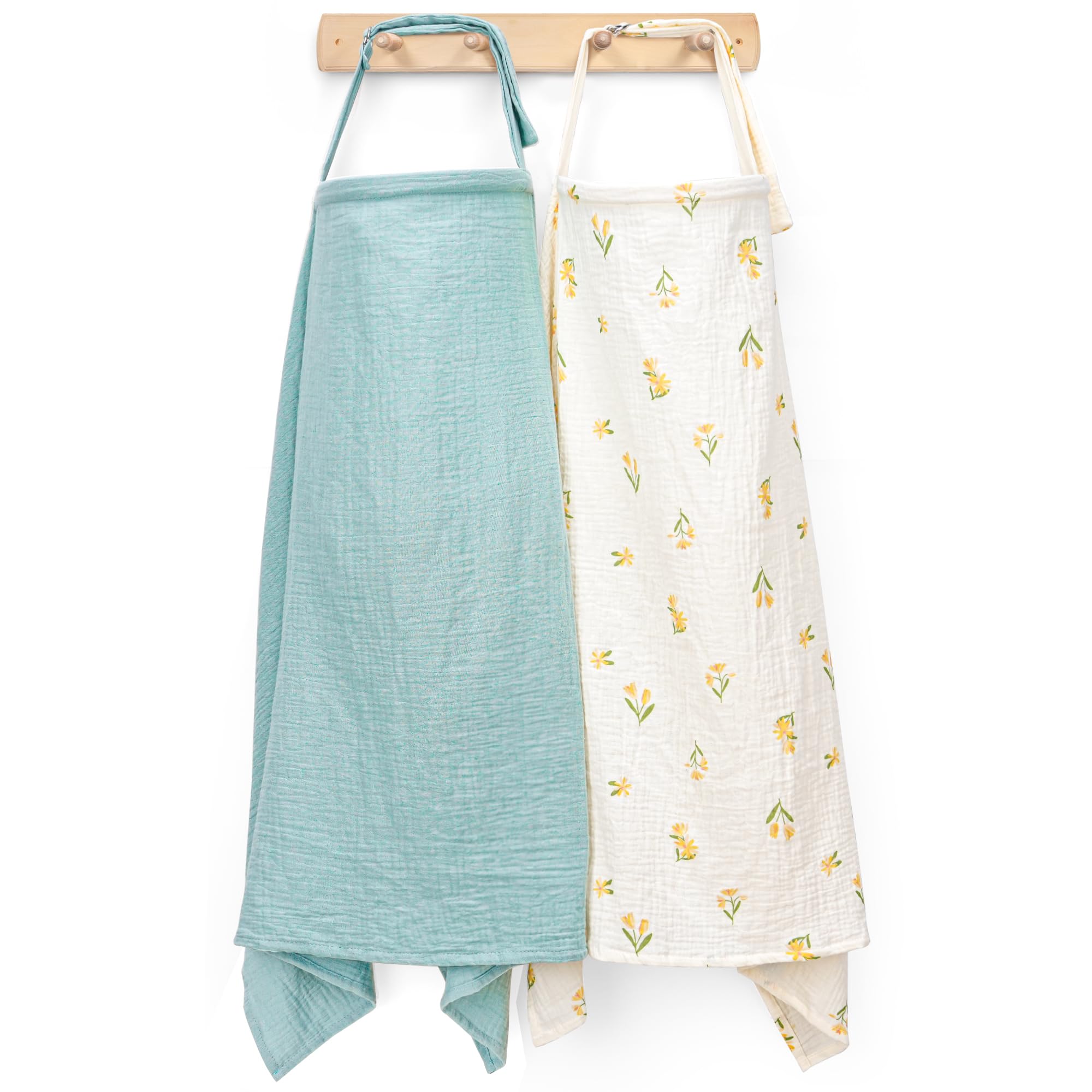 Haleeone nursing cover with privacy arch neckline provides discreet feeding outdoors.