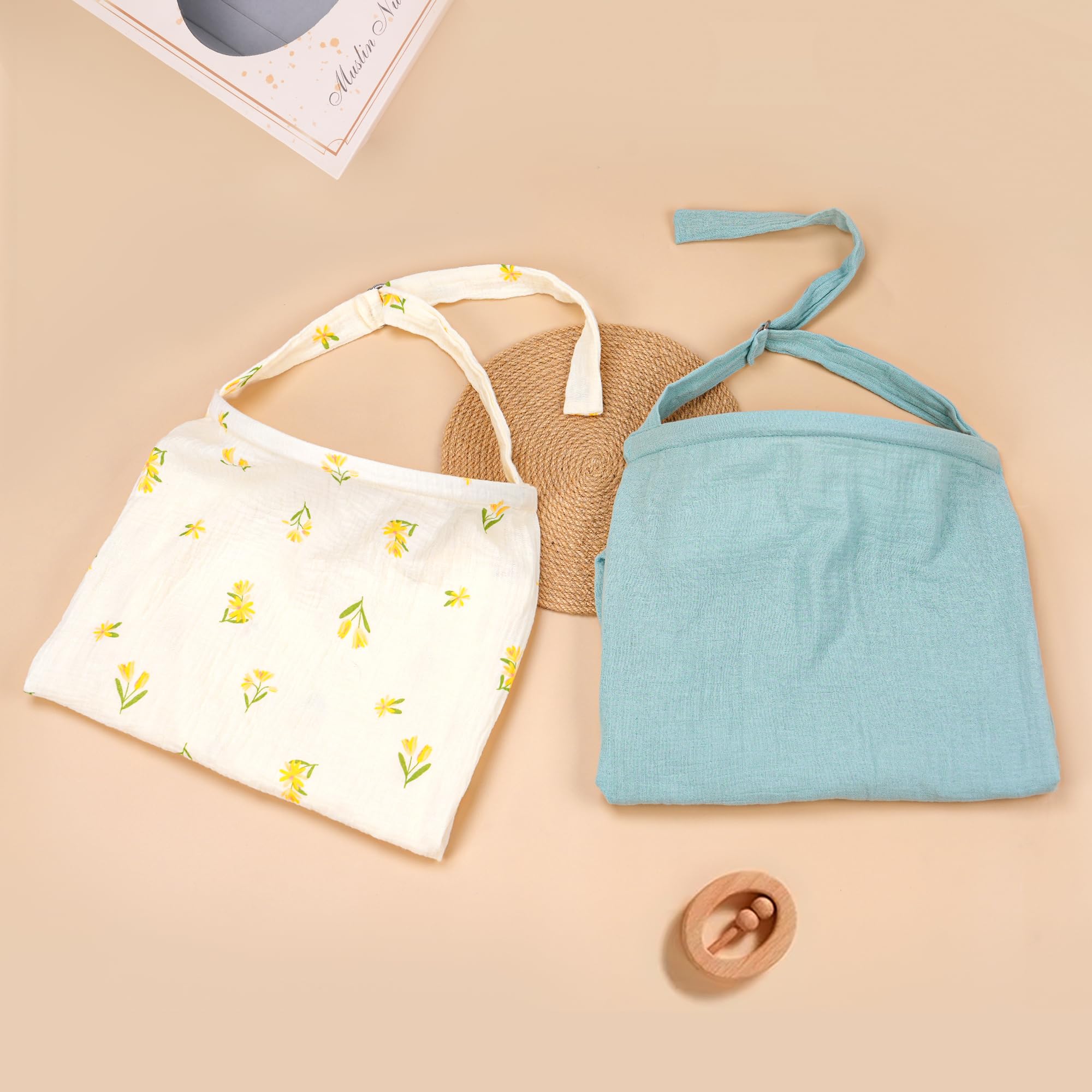 Haleeone nursing cover made from 100% cotton for soft, breathable comfort.