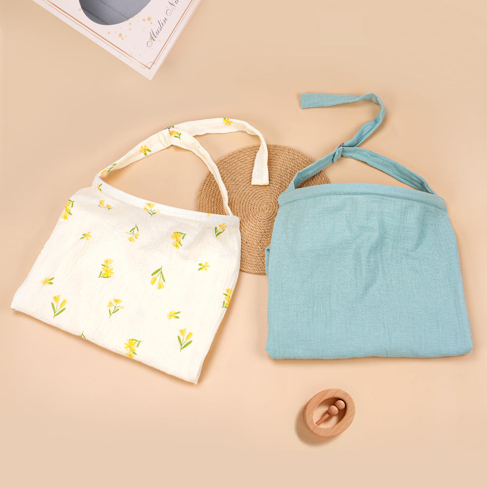 Haleeone nursing cover made from 100% cotton for soft, breathable comfort.