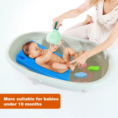Hallo baby bath sponge blue side cushion designed for comfortable infant baths.
