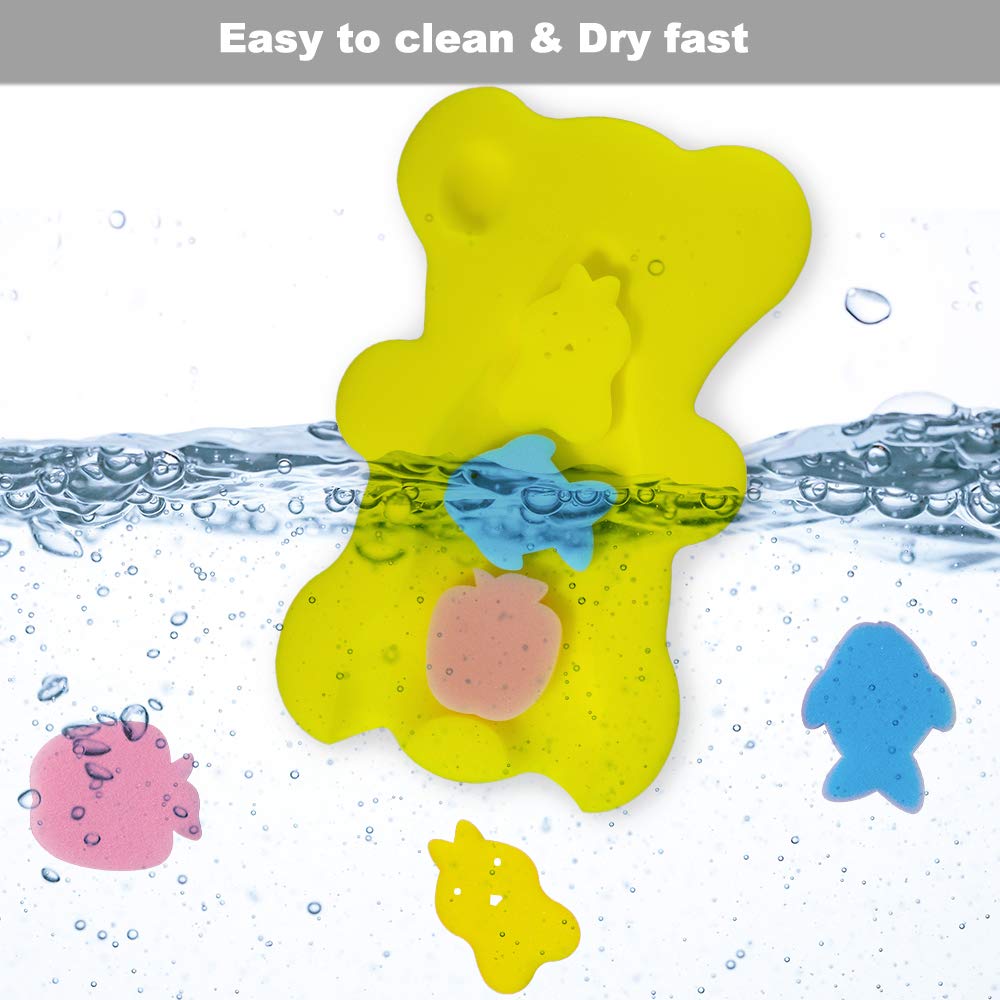 Hallo Slip-resistant polyfoam bath mat for stable footing
