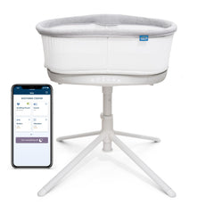 HALO BassiNest 360 swivel base for close nighttime bonding and feeding.