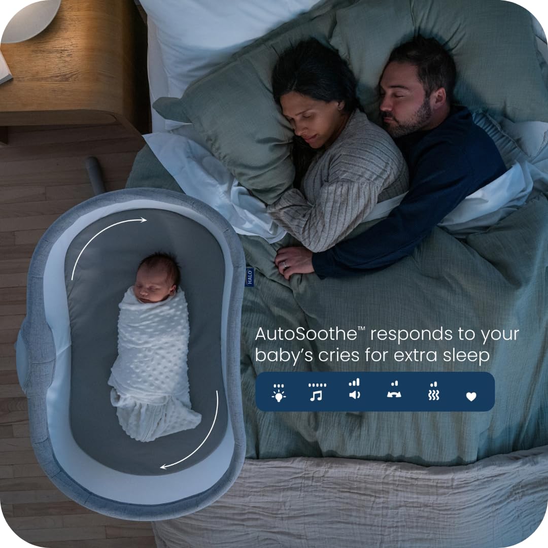 HALO BassiNest cry-detection sensor helps you stay in sync with baby.