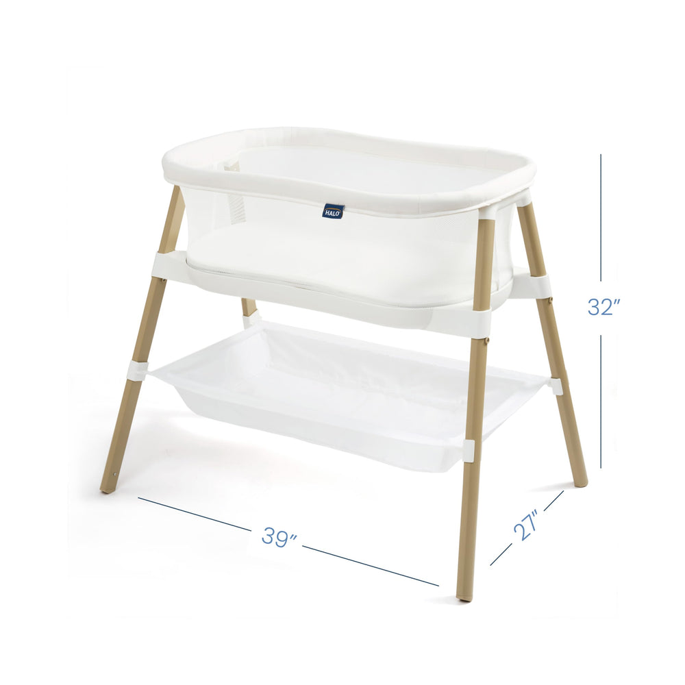 Halo BassiNest Essential Sleeper easy-clean surfaces simplify maintenance.