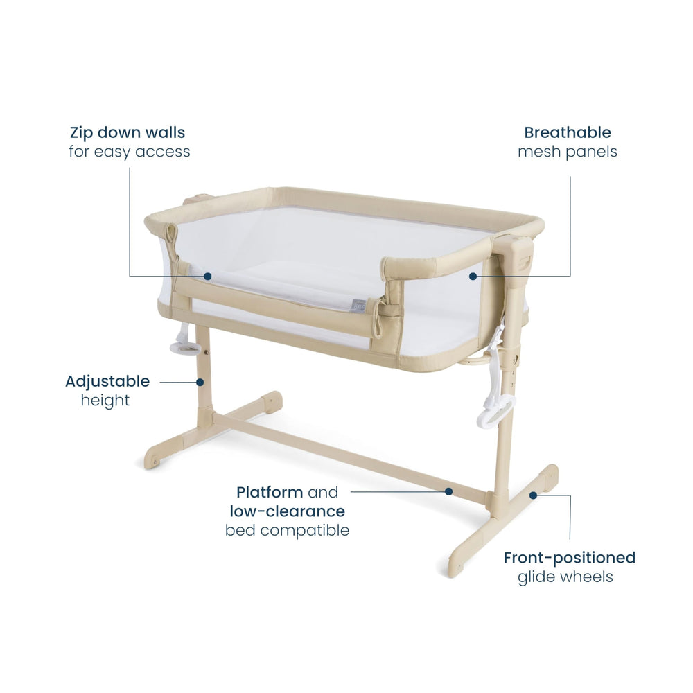 HALO BassiNest fitted sheet keeps baby cozy with a snug fit.