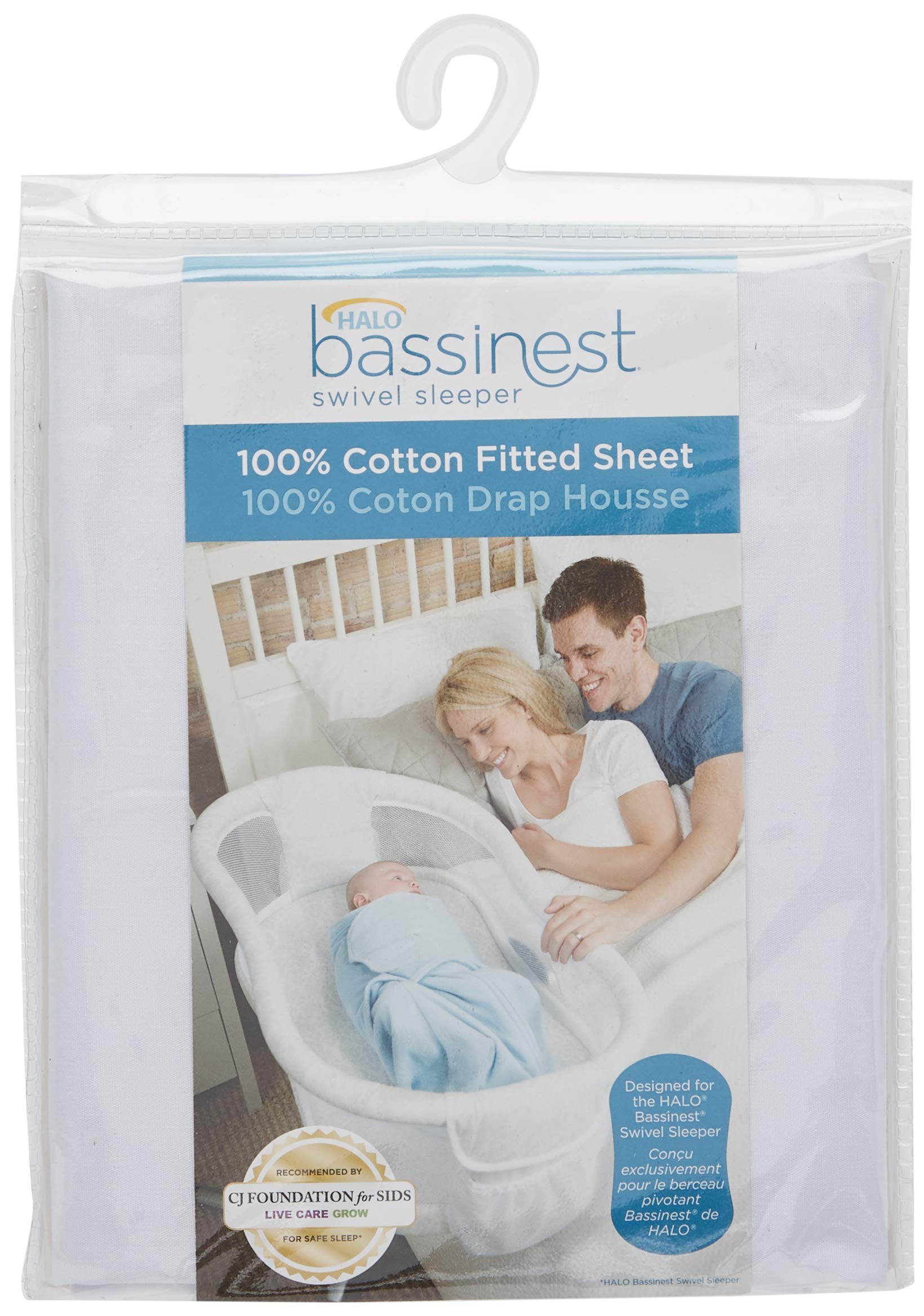 HALO BassiNest sheet fits 30 by 16 inches precisely, reducing slip.