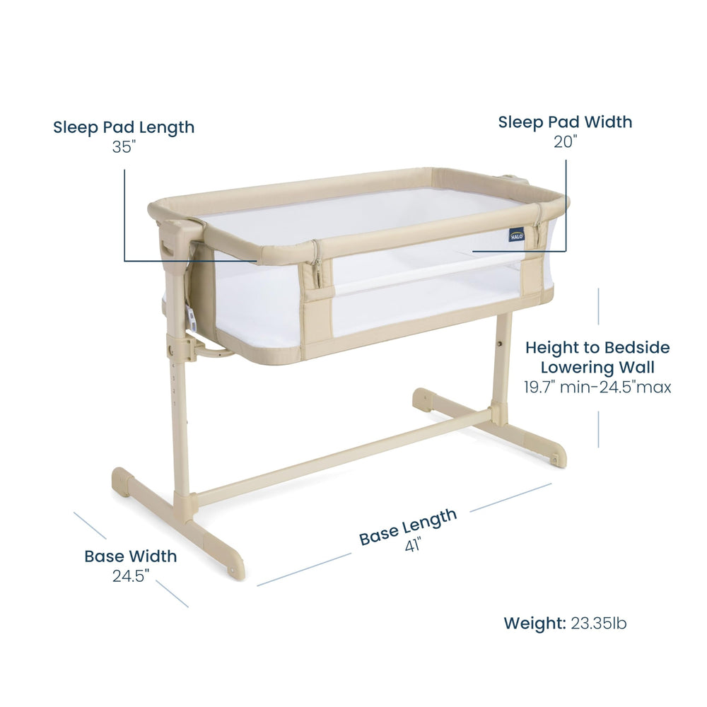 HALO BassiNest standalone portable bassinet mode offers versatile use around home.