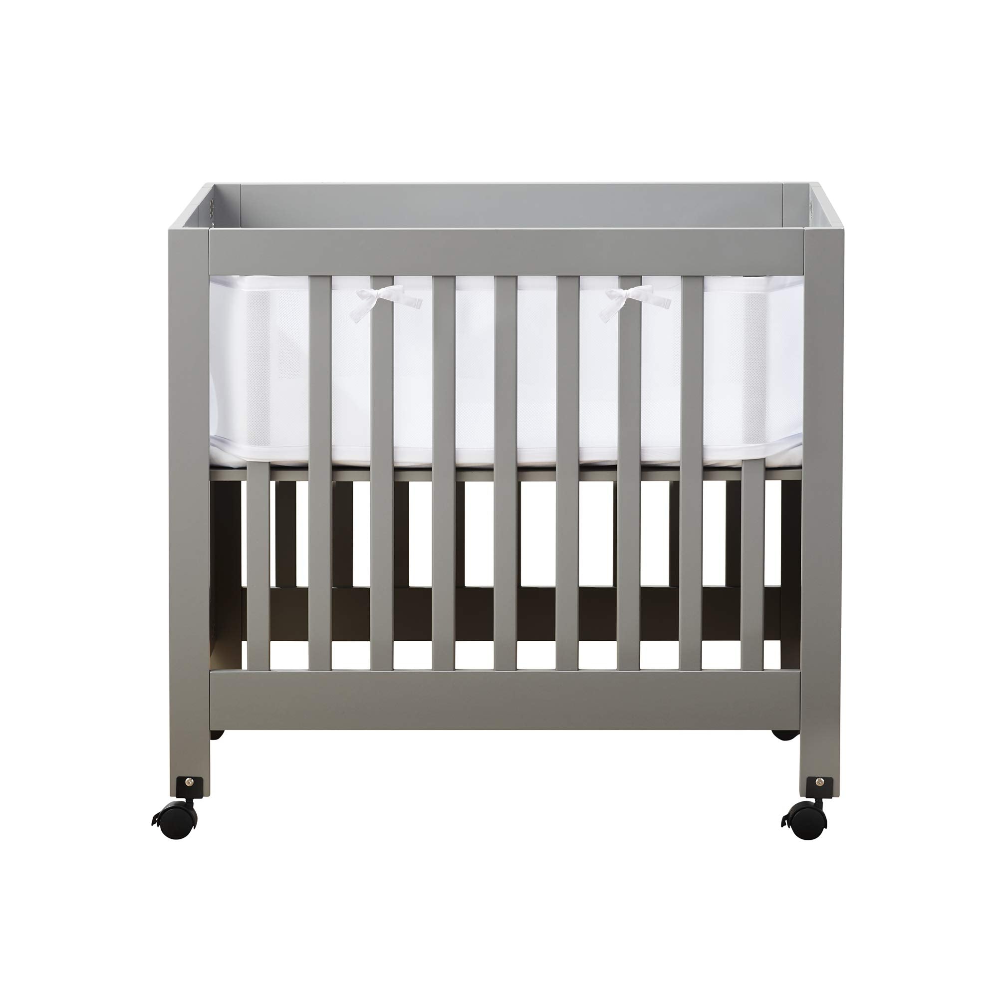 HALO BreathableBaby mini crib liner in 3mm mesh for better airflow.