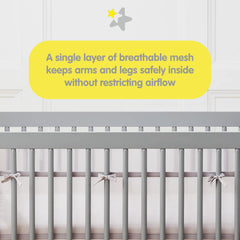 Halo BreathableMesh Liner airflow-focused design promotes unrestricted breathing and reduces risk of bumpers.