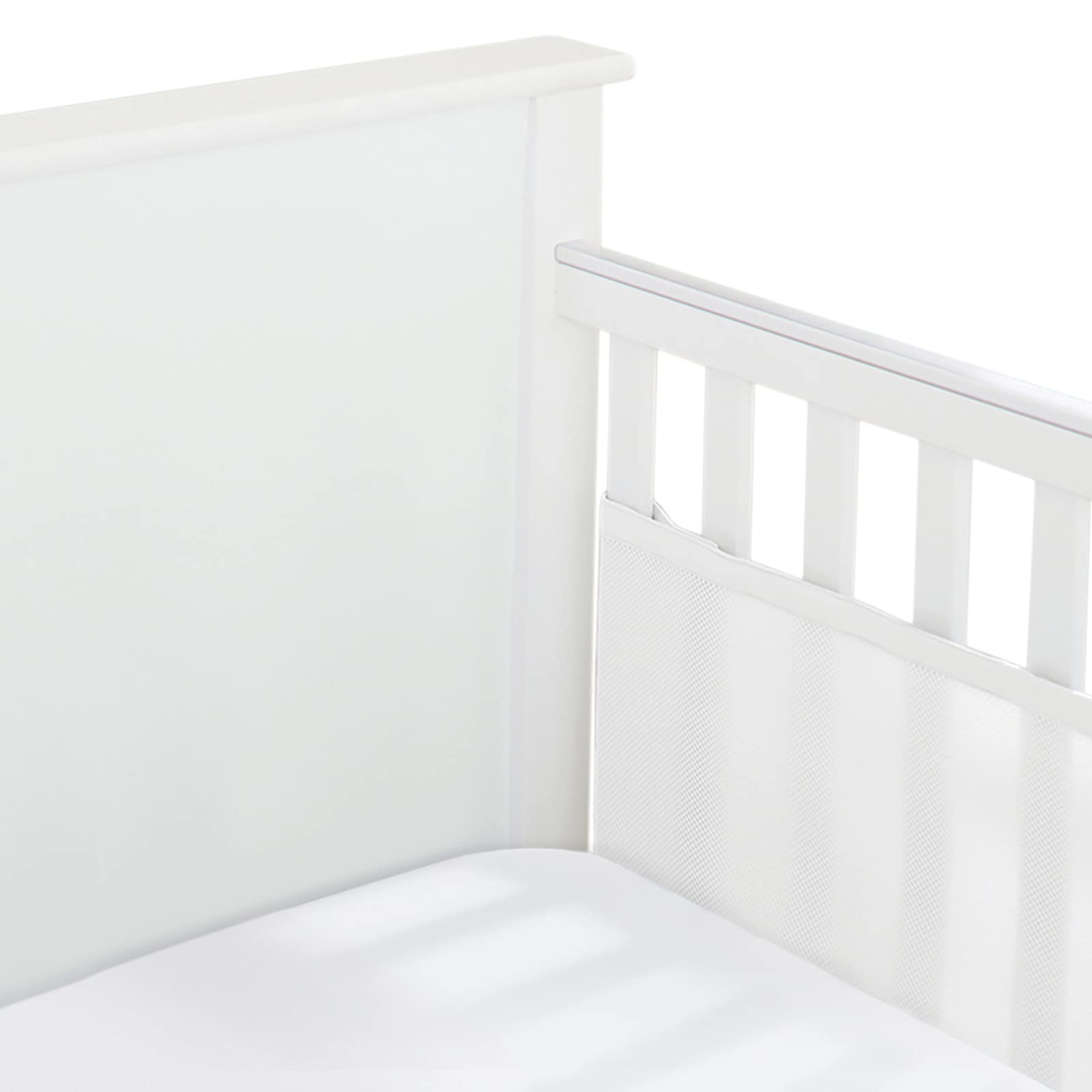 Halo BreathableMesh Liner fullsize crib side panel for safe, breathable coverage.