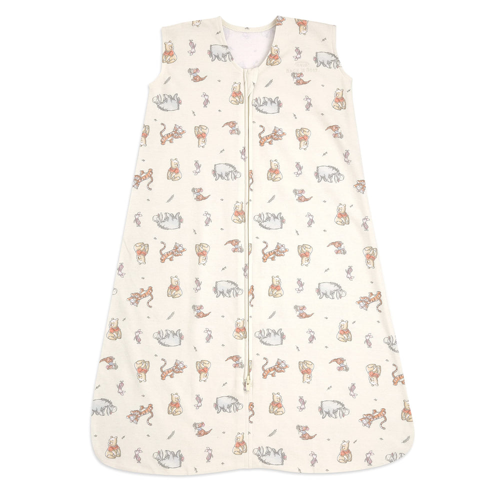 HALO Disney Sleepsack Winnie Frolic front view showing cozy wearable blanket for safe sleep