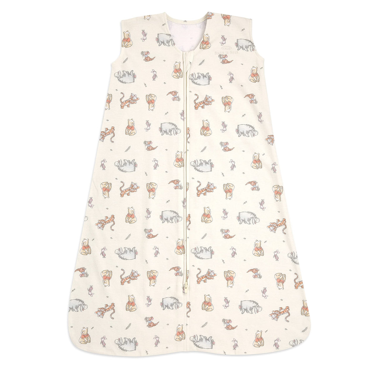 HALO Disney Sleepsack Winnie Frolic front view showing cozy wearable blanket for safe sleep