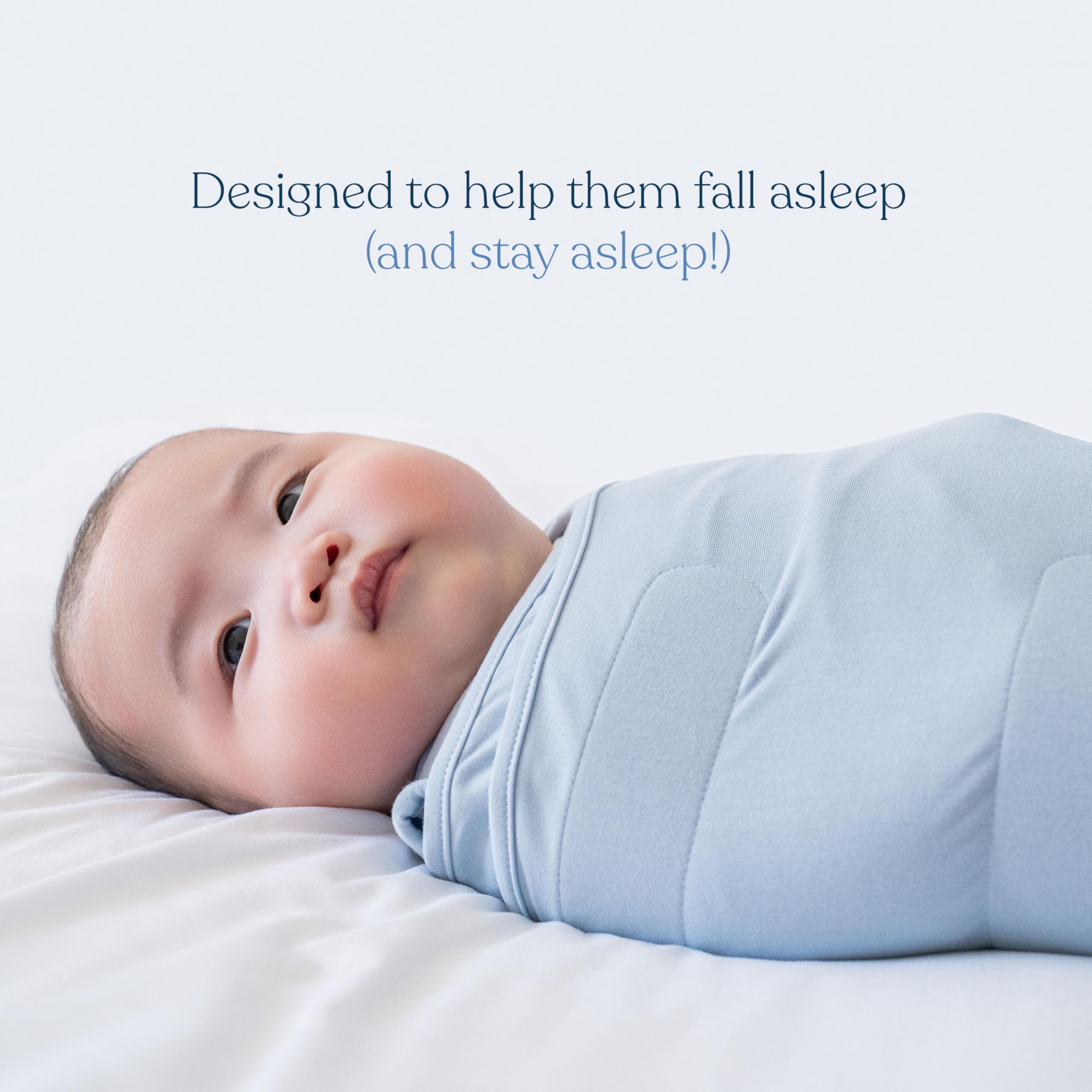 HALO SleepSack adjustable wings with hook-and-loop provide secure, snug fit to reduce startle and calm baby.