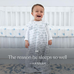 Halo SleepSack bottom-zip diaper access shows easy diaper changes at night