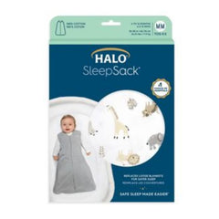 Halo SleepSack bottom zipper enables easy diaper changes while baby stays cozy.