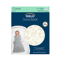 HALO SleepSack bottom zipper enables easy diaper changes.