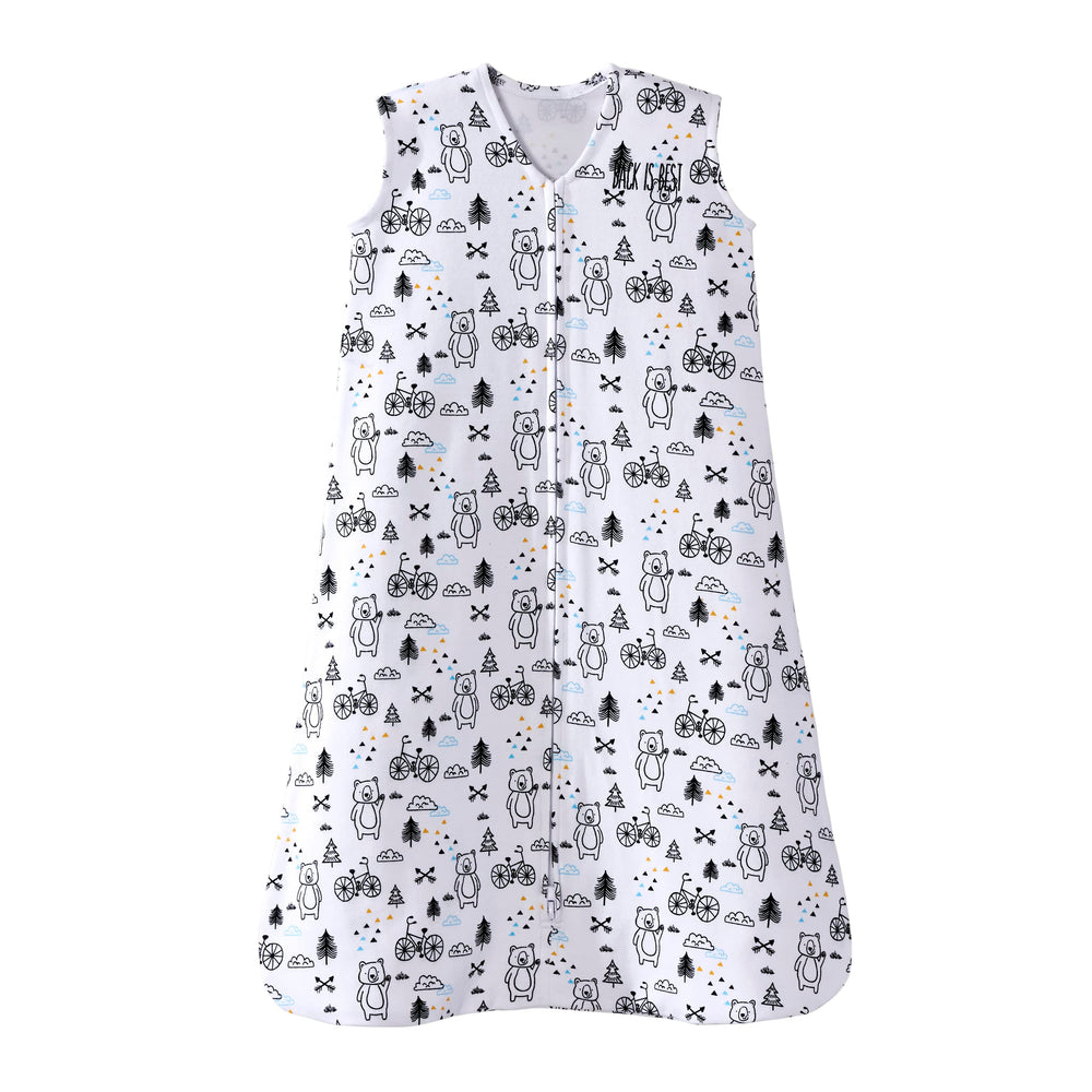 HALO SleepSack bottom-zipper for quick night-time diaper changes.